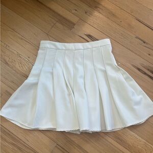 Princess Polly White Pleated Mini Skirt